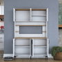 Hanah Home Armario Multiusos Nogal y Blanco JE176 - 3398